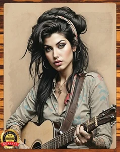 Amy Winehouse - Art To Be Signed By Artist - Metal Sign 11 x 14 - Picture 1 of 4