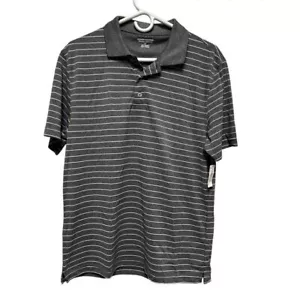 NWT Amazon Essentials Polo Men's Size M Golf Shirt Grey Slim Fit Quick-Dry BSB-C - Picture 1 of 7