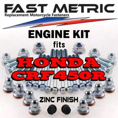 Kit de pernos de reconstrucción de motor Honda CRF 450R | Sujetadores ZINC estilo FÁBRICA Foto 1 de 4