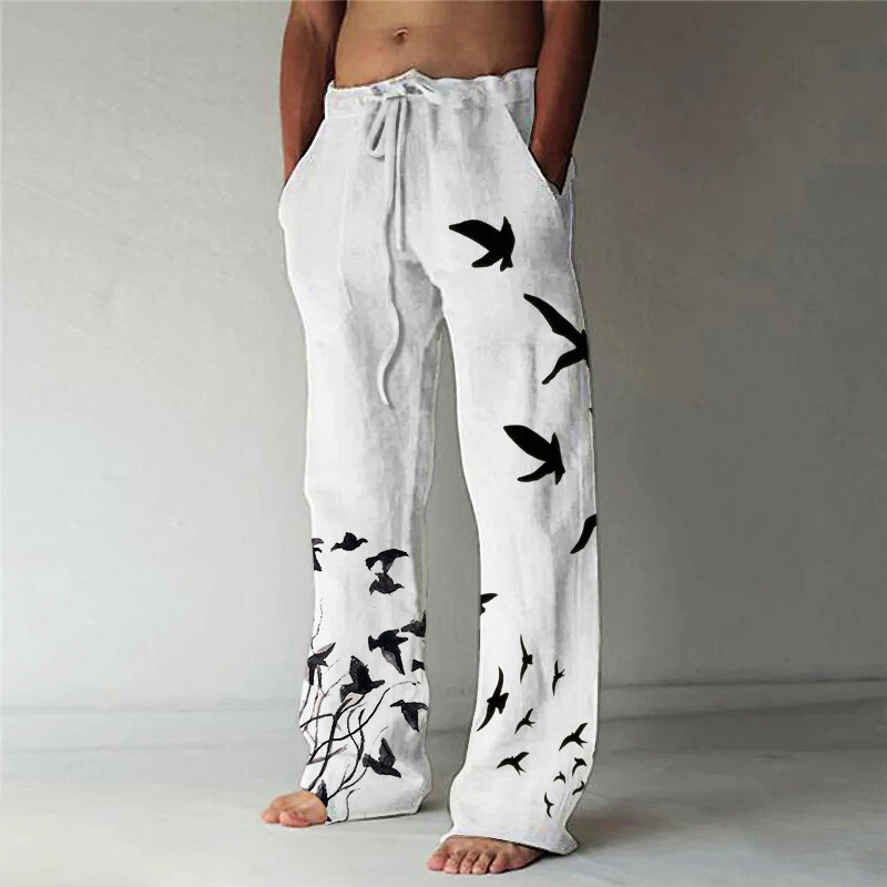Casual Cotton Linen Baggy Loose Oversized Yoga Hippy Trousers