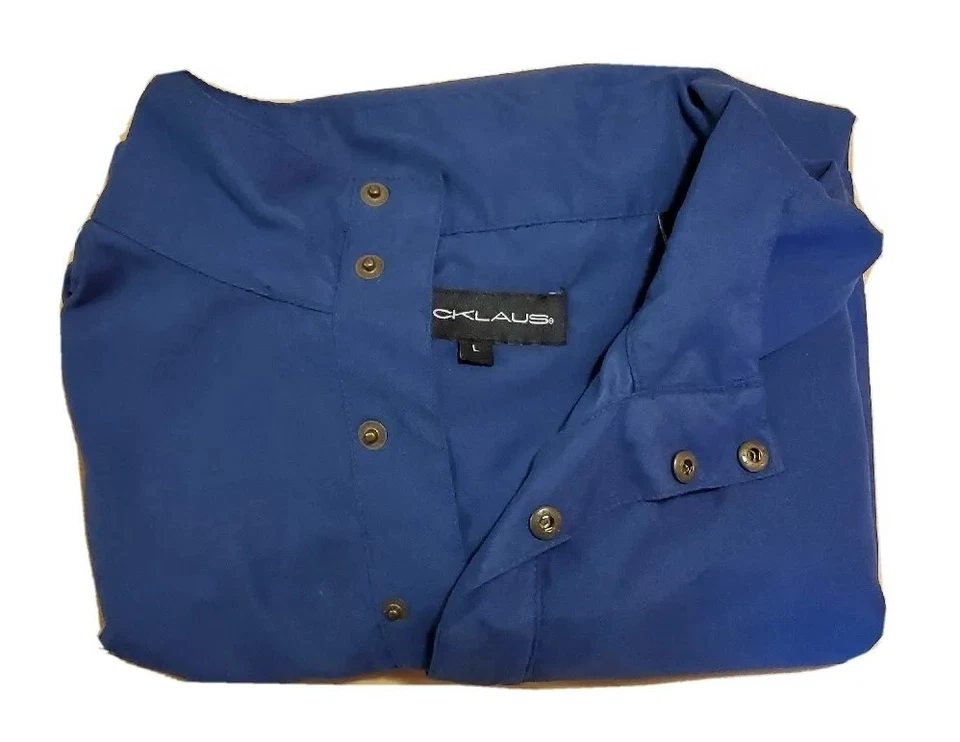 JACK NICKLAUS JAQUETA DE BOLSO PULÔVER VENTO AZUL MARINHO GOLFE MASCULINA TAMANHO G - Imagem 1 de 4