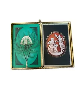 Vintage Pinochle Playing Cards Congress Two Decks Plants Greek Cameo - Picture 1 of 6
