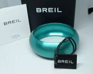 BRACCIALE BREIL BANGLE DONNA SECRETLY BOLD TJ1112 VERDE ACQUA,MISURA M,ALLUMINIO - Foto 1 di 3