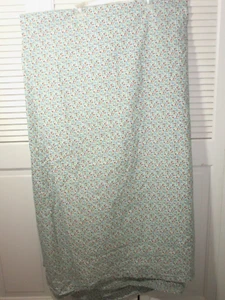 Vtg. Lauren Ralph Lauren Blue/Red Flower Print Cotton Top Sheet King Size - Picture 1 of 5