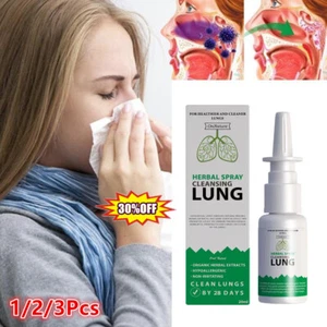 1/2/3x 20ml Lung Detox Herbal Cleanser Spray for Smoker Clear Nasals-Congestion√ - Imagen 1 de 15