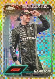 2024 Topps Chrome Formula 1 #165 Lewis Hamilton Checker Flag /50 - Picture 1 of 2