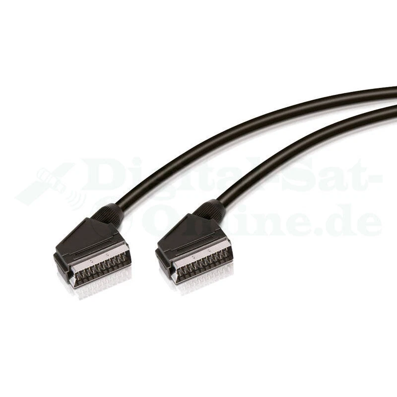 Cavo Scart Completamente Cablaggiato 21 Pin Nero 1,5m NUOVO - Immagine 1 di 1