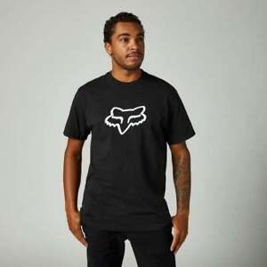 Fox Racing Men's MX Casuals LEGACY FOXHEAD Premium Tee T-Shirt (Black/White)