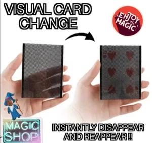 Magic Trick Visual Card Change WOW Close Up Street Magician Tricks Gimmick T5 - Picture 1 of 16