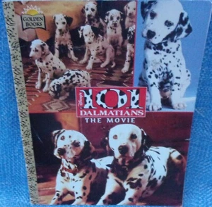 Golden Books 101 Dalmatians The Movie Book 1996 Disney Vintage Pongo Perdy John - Foto 1 di 7