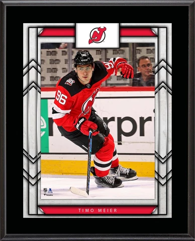Timo Meier New Jersey Devils 10.5" x 13" Sublimated Player Plaque Cover