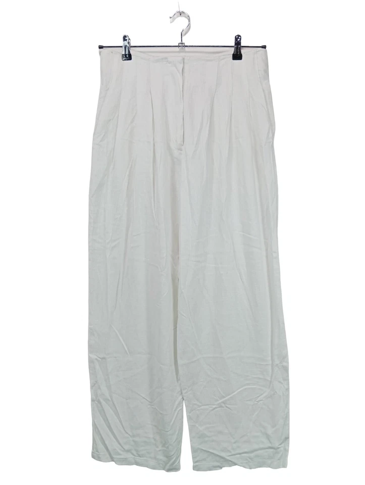 ASOS Pantalón abombado Mujeres Pantalón Talla EU 40 blanco look casual - Imagen 1 de 4