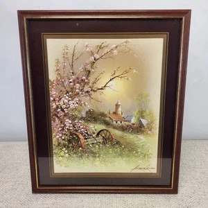 Andres Orpinas Signed Print "Spring Barn" 27x32cm Framed Vintage Wall Decor UK - Picture 1 of 19