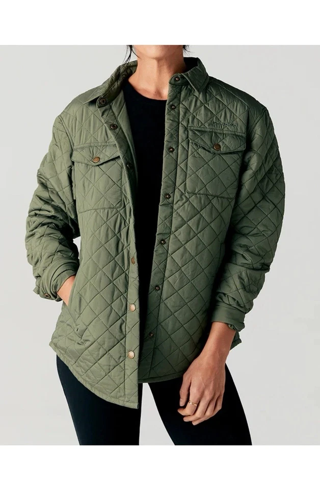 Banded Womens St. Augestine Forrest Shirtjacket Quilted Shacket - Image 1 of 4