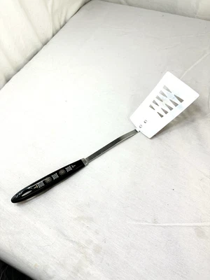 Vtg Androck Slotted Spatula Turner Flipper Stainless Steel Black Handle 13.5" FS - Image 1 of 4