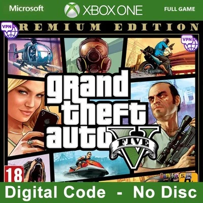 Grand Theft Auto V Premium Edition Xbox Key C0de ☑Argentina Region ☑VPN ☑No Disc - Image 1 of 4