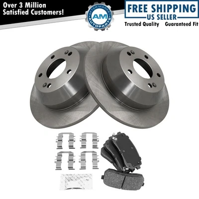 Rear Brake Pad & Rotor Kit Brake Rotor For 2015-2020 Kia Sedona - Image 1 of 4