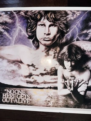Vintage The Doors Jim Morrison "No One Here Gets Out Alive" Poster - Image 1 of 4