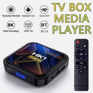 5G 8K Media Player WIFI TV Box Smart Stream Quad Core 4G+ 64G Android 13.0 HDMI - Picture 1 of 16