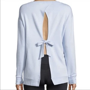 NWT VIMMIA Women's Small 1206 Soothe Tie Back Pullover Periwinkle Sweatshirt - Picture 1 of 13