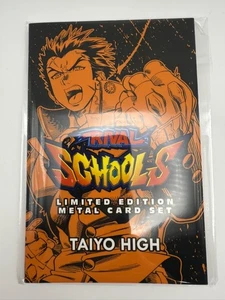 SDCC 2025 EXCLUSIVE Udon Capcom Rival Schools Taiyo High Metal Card Set di 4 - Foto 1 di 1