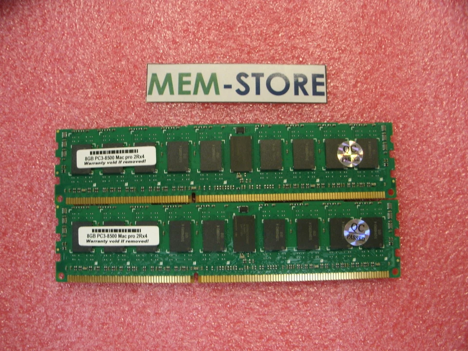 16GB 2X8GB DDR3 1066 Memory Mac Pro Quad-core 2.8, 3.2 GHz Intel Xeon "Nehalem " - Image 1 of 1