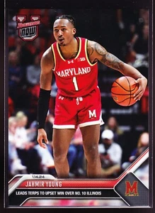 Jahmir Young Maryland Terps Upset Illinois 2023-24 Bowman U Now Basketball #33 - Picture 1 of 2