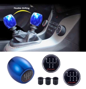 1 pz manopola cambio cambio auto universale 5/6 velocità universale automatica/manuale auto blu - Foto 1 di 7