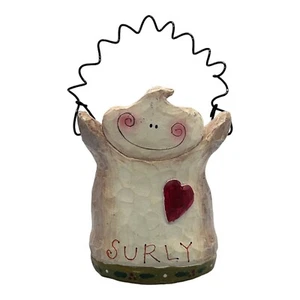 Candelabro votivo de resina Crazy Mountain Smiling Scary Surly Ghost decoración 5,5" T - Imagen 1 de 11