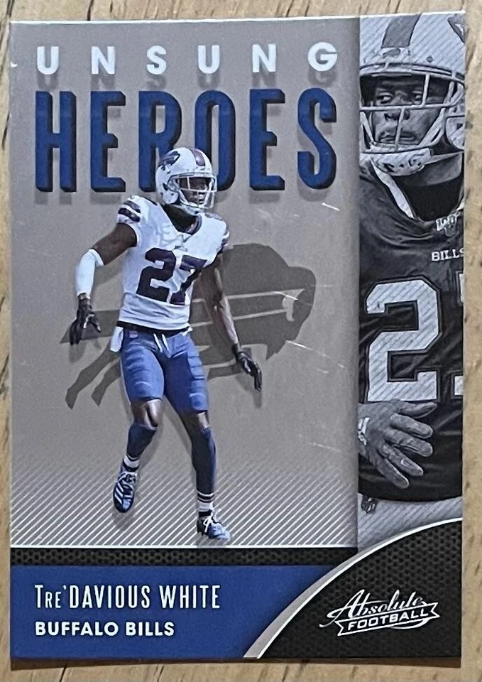 TRE'DAVIOUS WHITE, RARE ! 2020 "ABOSLUTE" "UNSUNG HEROES" CARD, FOOTBALL STAR ! - Image 1 of 1