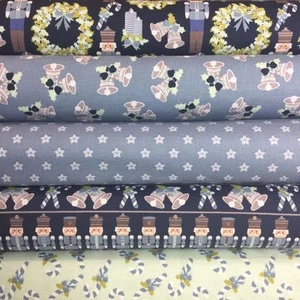 Fabric Freedom Christmas Nutcracker 100% Cotton Fabric FQ Craft Quilting Blue - Picture 1 of 11