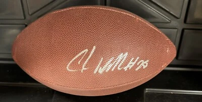 Futebol americano NFL Wilson assinado por Chris Beanie Wells Arizona Cardinals, Ohio State - Imagem 1 de 3