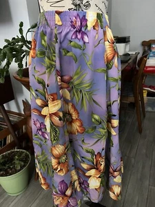 Maggie Sweet Size 1X polyester floral skirt with belt - Picture 1 of 9