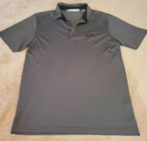 Travis Mathew mens golf polo shirt MEDIUM Gray short sleeve Trilogy Arizona - Picture 1 of 7