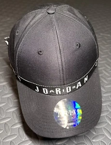 Air Jordan Taping Black logo strap Adjustable One Size Youth Boys urban vibe Cap - Picture 1 of 7
