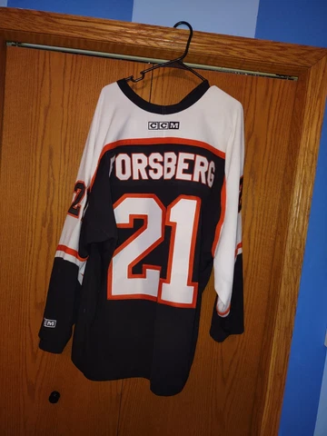 Vintage CCM NHL Player Peter Forsberg Philadelphia Flyers jersey Mens 2XL Twil🏒 Cover