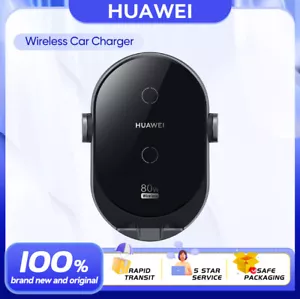 Huawei Wireless Car Charger 80W Phone Holder Mount For Mate P 40 50 60 Pro X3 X5 - Picture 1 of 15