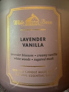 NEW WHITE BARN Bath & Body Works (LAVENDER VANILLA) 3 Wick Candle 14.5 oz ๐ - Picture 1 of 3