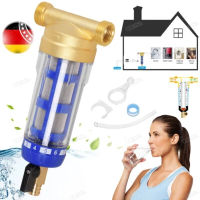 Rückspülfilter Wasserfilter Vorfilter Entkalken Wasserreiniger Hauswasserstation - Bild 1 von 4