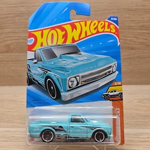 2025 Hot Wheels #21 - '67 Chevy C10 Light Blue HW Hot Trucks #2 HYW74 - Picture 1 of 7