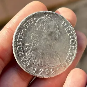 Moneda PLATA 8 Reales 1792 LIMA CARLOS IV - Bild 1 von 6