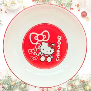 Sanrio Hello Kitty Red Bows Ceramic Dinner Bowl Japanese Hello Kitty Bowl - Picture 1 of 10
