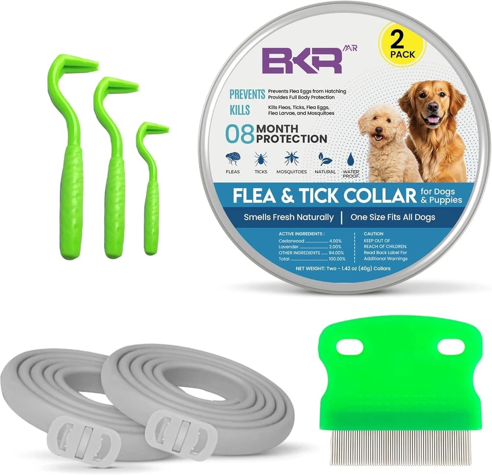 Collar antipulgas para perros 8 meses de protección talla única para todos, collar antipulgas para perros Foto 1 de 4