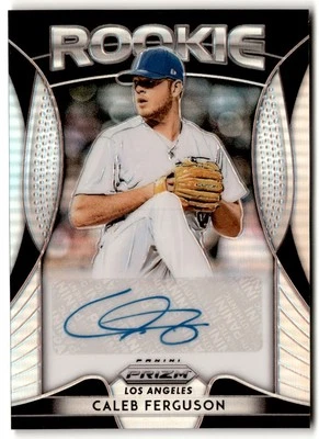 2019 Panini Prizm Prizms Caleb Ferguson Rookie Auto #RA-CF Los Angeles Dodgers - Image 1 of 2
