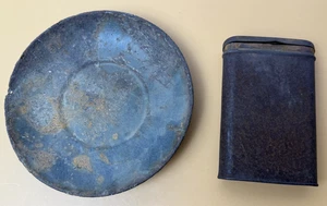 Antique Bowl & Hinged Container - Picture 1 of 9