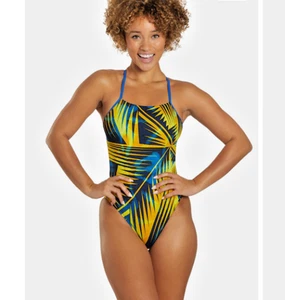Traje de baño Speedo Endurance para mujer talla 30 azul marino/dorado de una pieza - Imagen 1 de 2