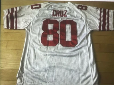 Camiseta de los Gigantes de Nueva York Victor Cruz #80 All Stitch Reebok On Field #80 Talla 50 NFL Foto 1 de 4