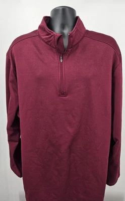 Pullover de golf Callaway 2XLT TALL rojo 1/4 cremallera golfista ¡manga larga térmica! Foto 1 de 4