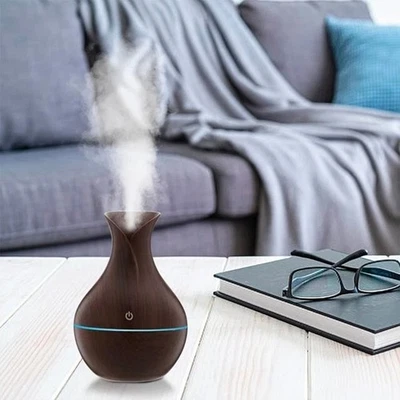 Air Humidifier Essential Oil Diffuser Mini Humidificador with Colorful Light - Image 1 of 4