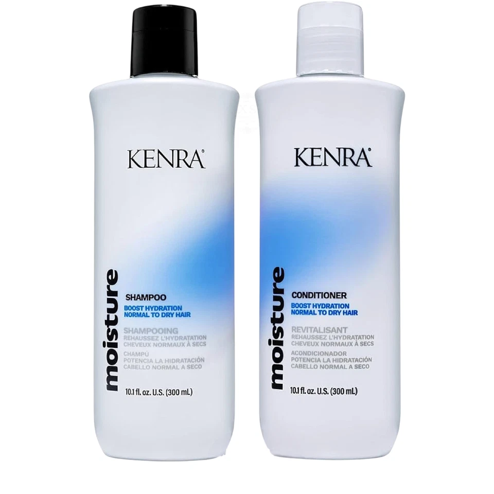 CONJUNTO DUPLO DE XAMPU E CONDICIONADOR HIDRATANTE KENRA - 10,1 OZ - Imagem 1 de 1